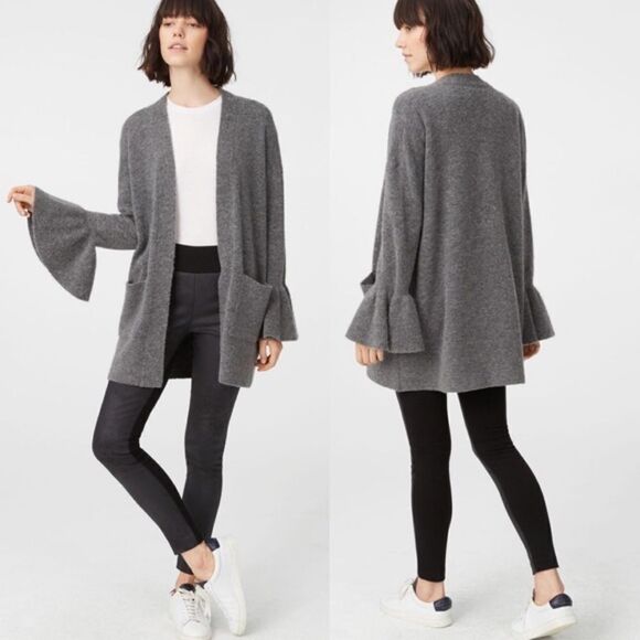 Club Monaco wool blend Bell sleeve cardigan - Picture 6 of 11